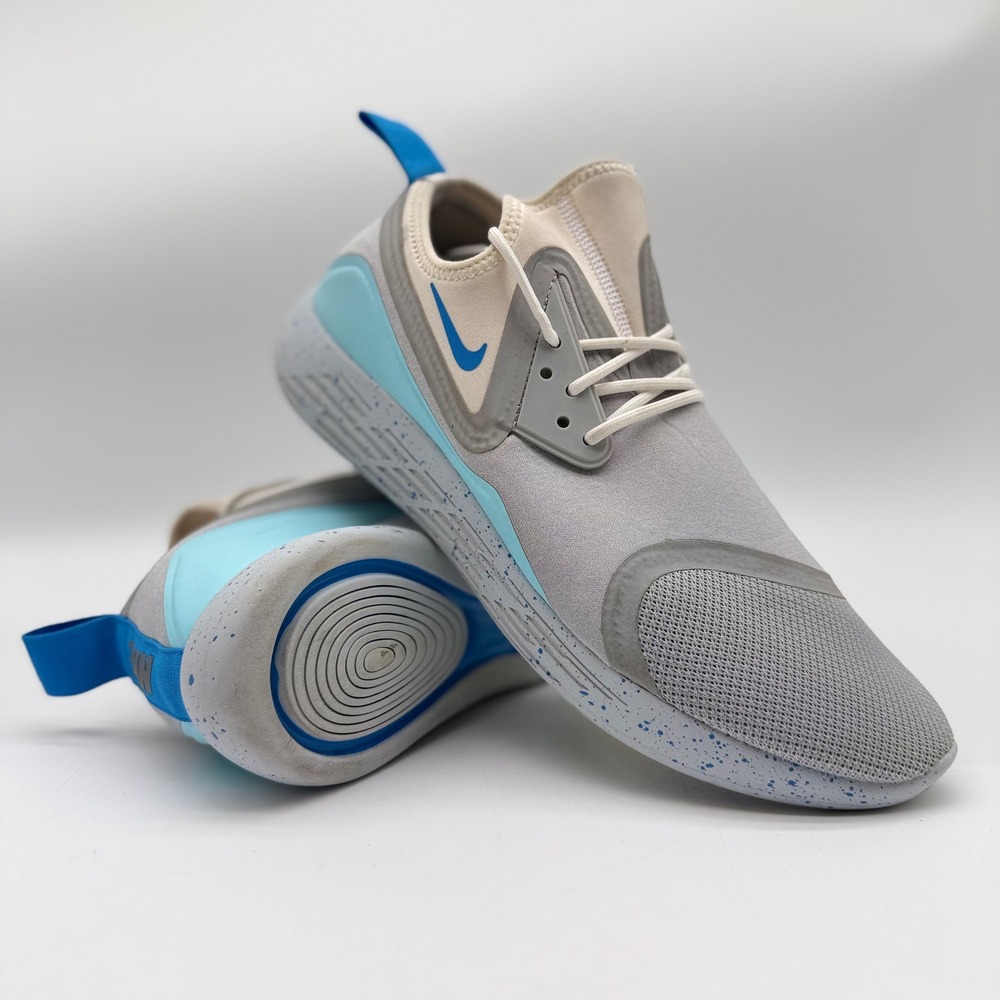 Nike Mens 11.5 LunarCharge Essential Wolf Grey Blue Nebula 933811-014 Sneaker